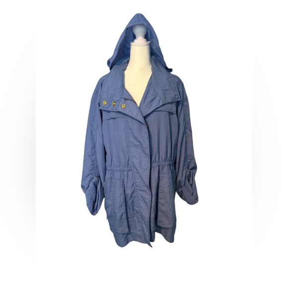 Casablanca blue cinched waist rain jacket - Picture 7 of 7